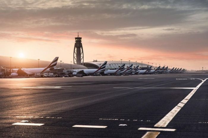 Drone halts flights dubai airport