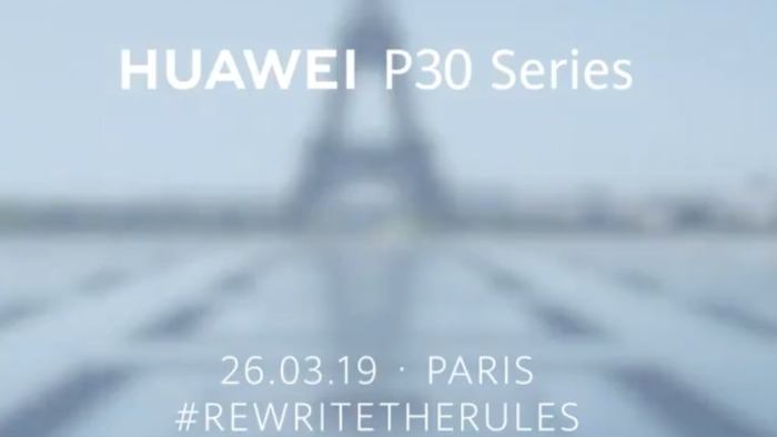 Huawei p30 confirmed 26th march