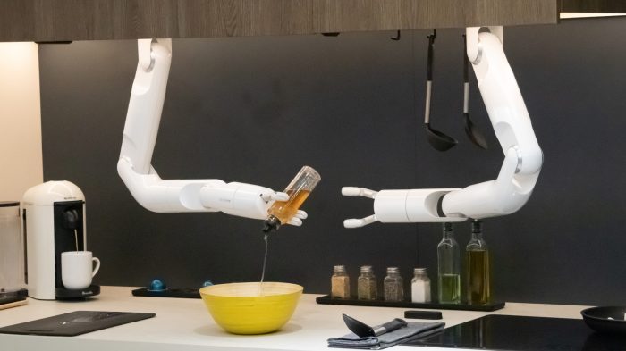 Samsung robotic arms for kitchen