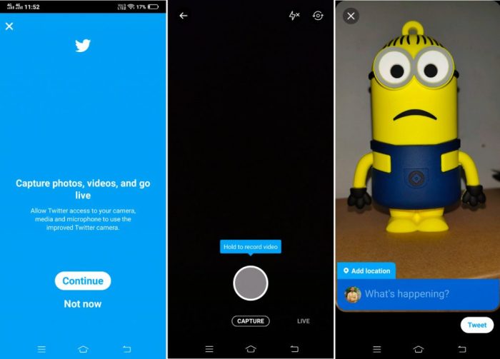 Twitter testing news camera feature