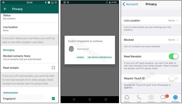 Whatsapp biometric security ios vulnerability