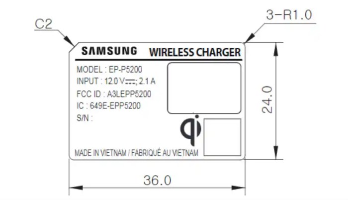Galaxy s10 wireless charger fcc