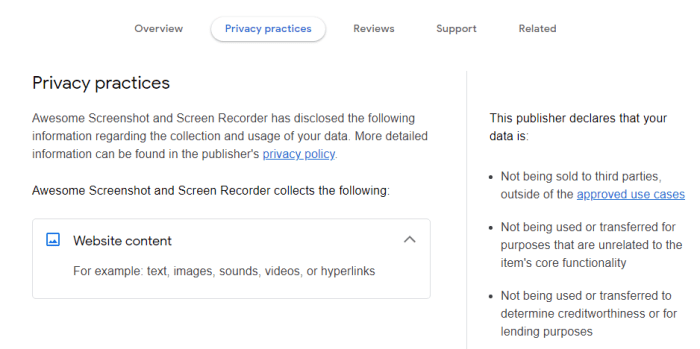 Study finds many chrome extensions no privacy policy