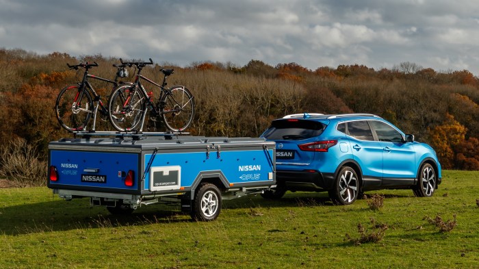 Nissan reuse ev batteries camping trailers
