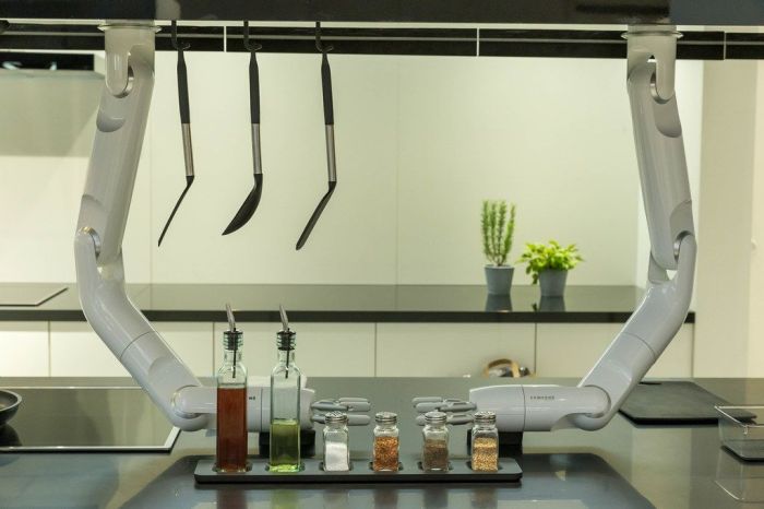 Samsung robotic arms for kitchen