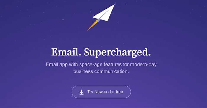 Newton mail makes a surprise return