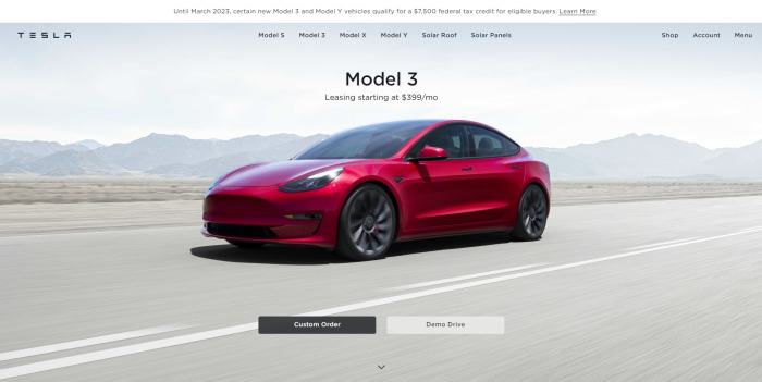 Tesla model 3 leasing option rumor